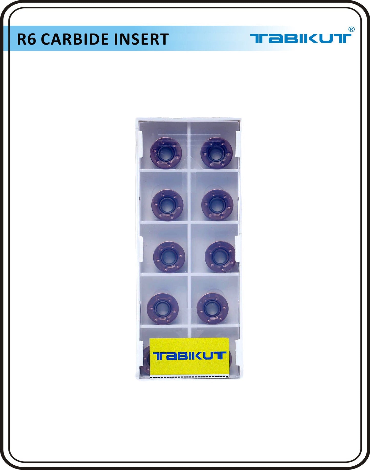 R6 Carbide Insert RPMT1204 T15 Grade pack of 100