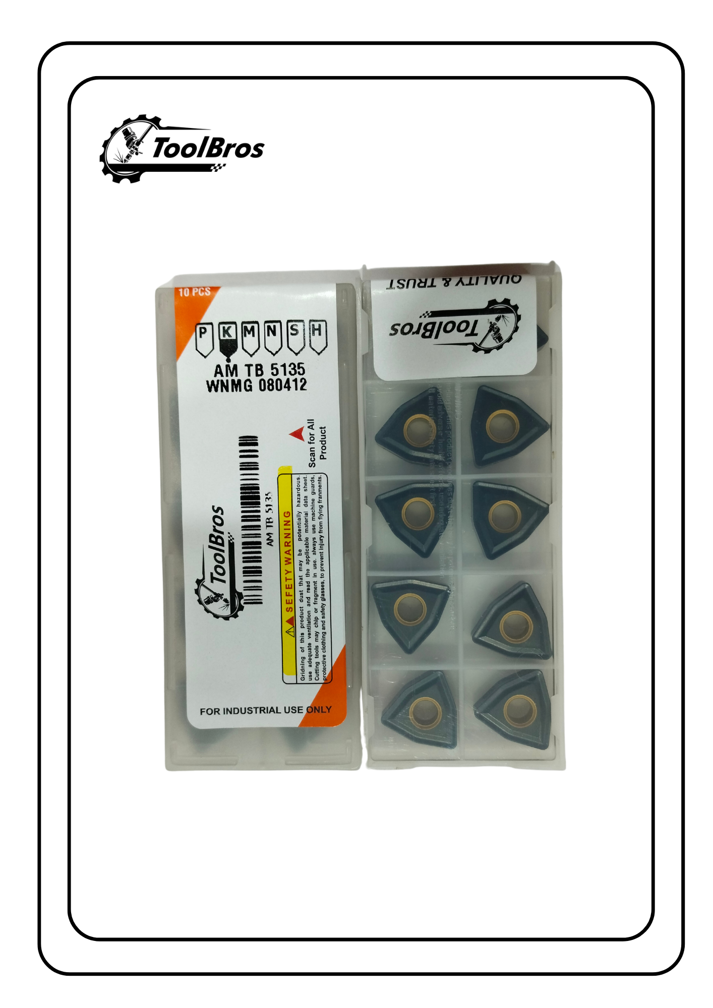 WNMG080404/08/1.2 AM TB 5135 CASTING GRADE Of Pack Of 10