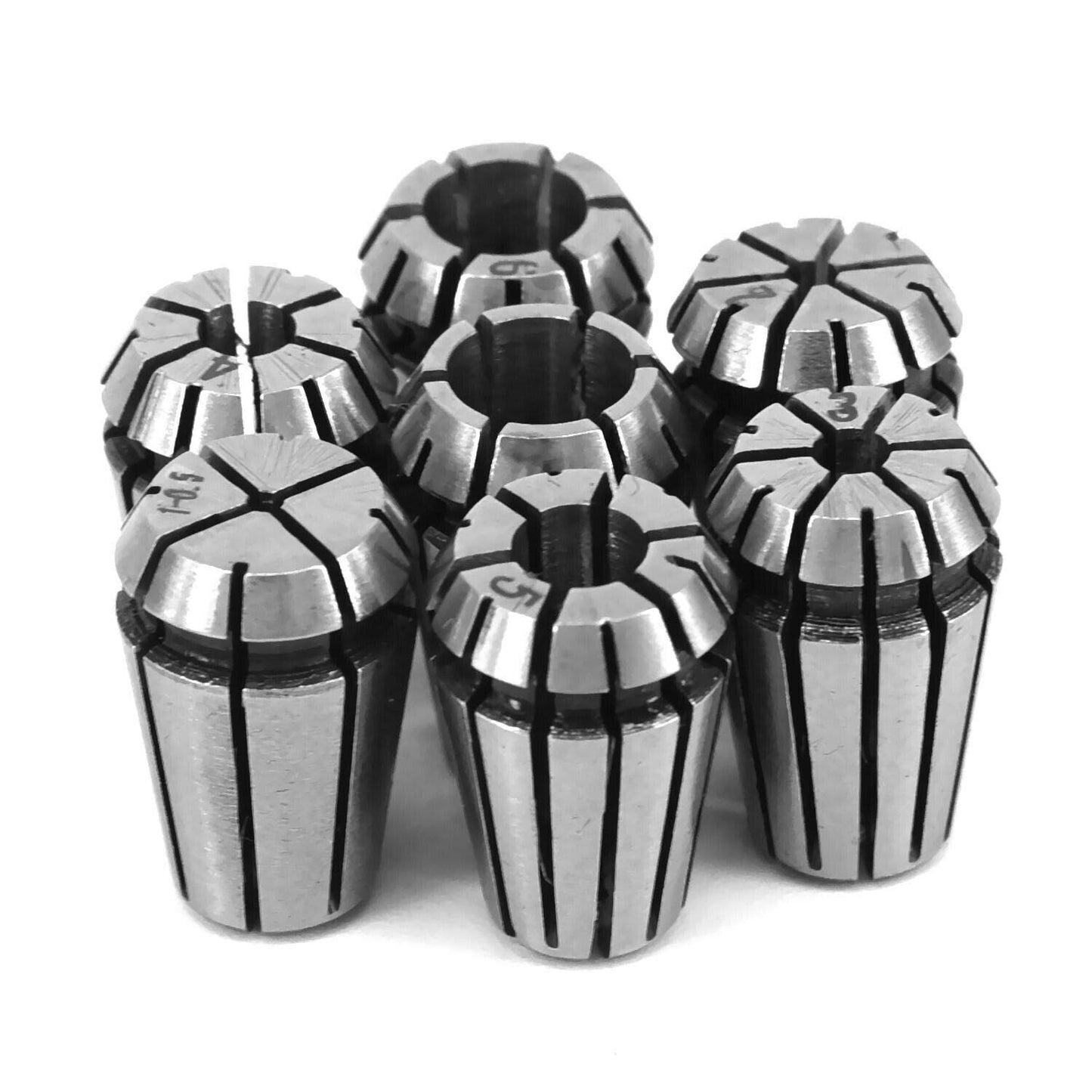 ER8 Collet set 1 mm to 5 mm High Quality Precision Collet. Set of 9 nos.