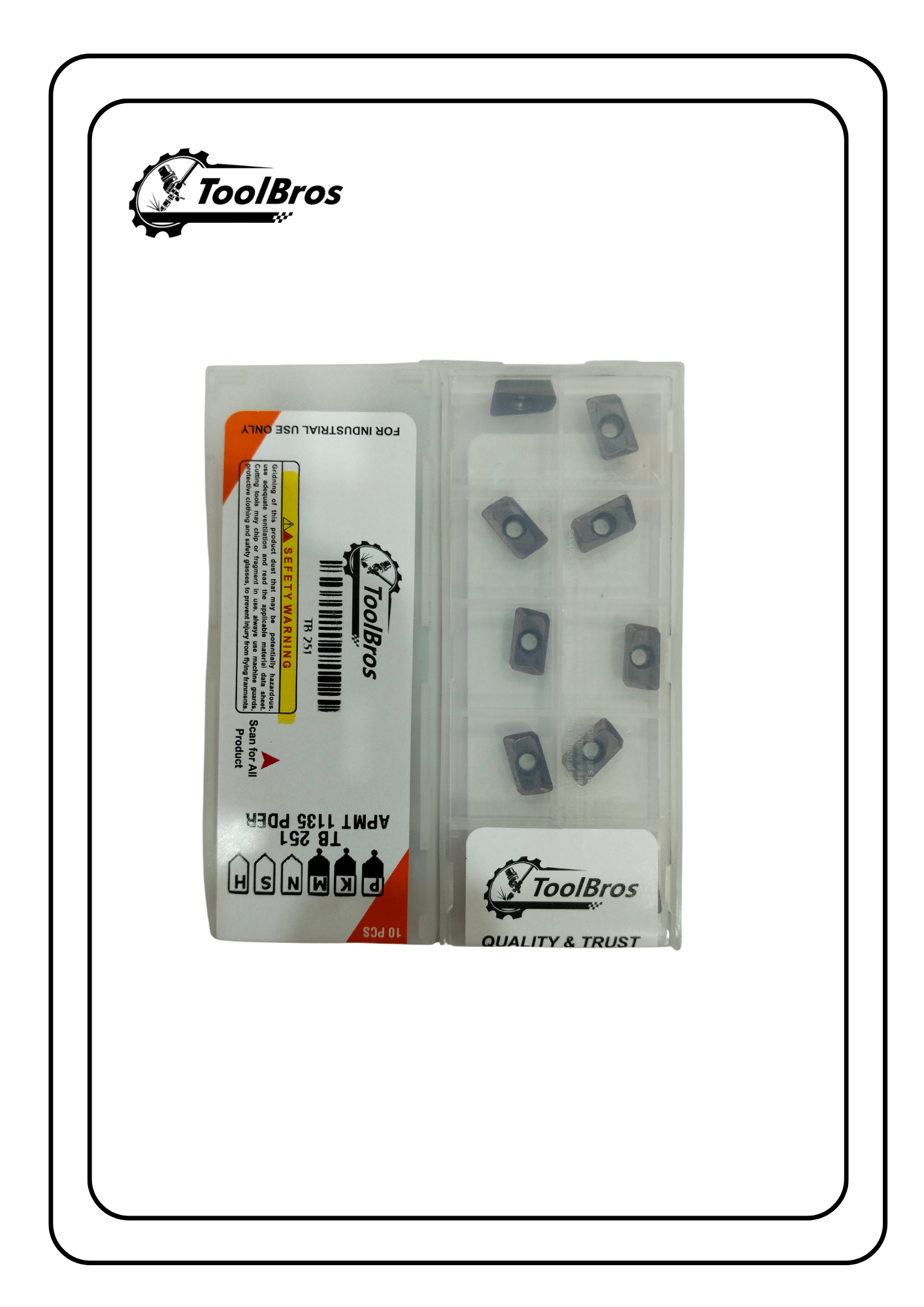 APMT1135 T15 Carbide Insert pack of 100