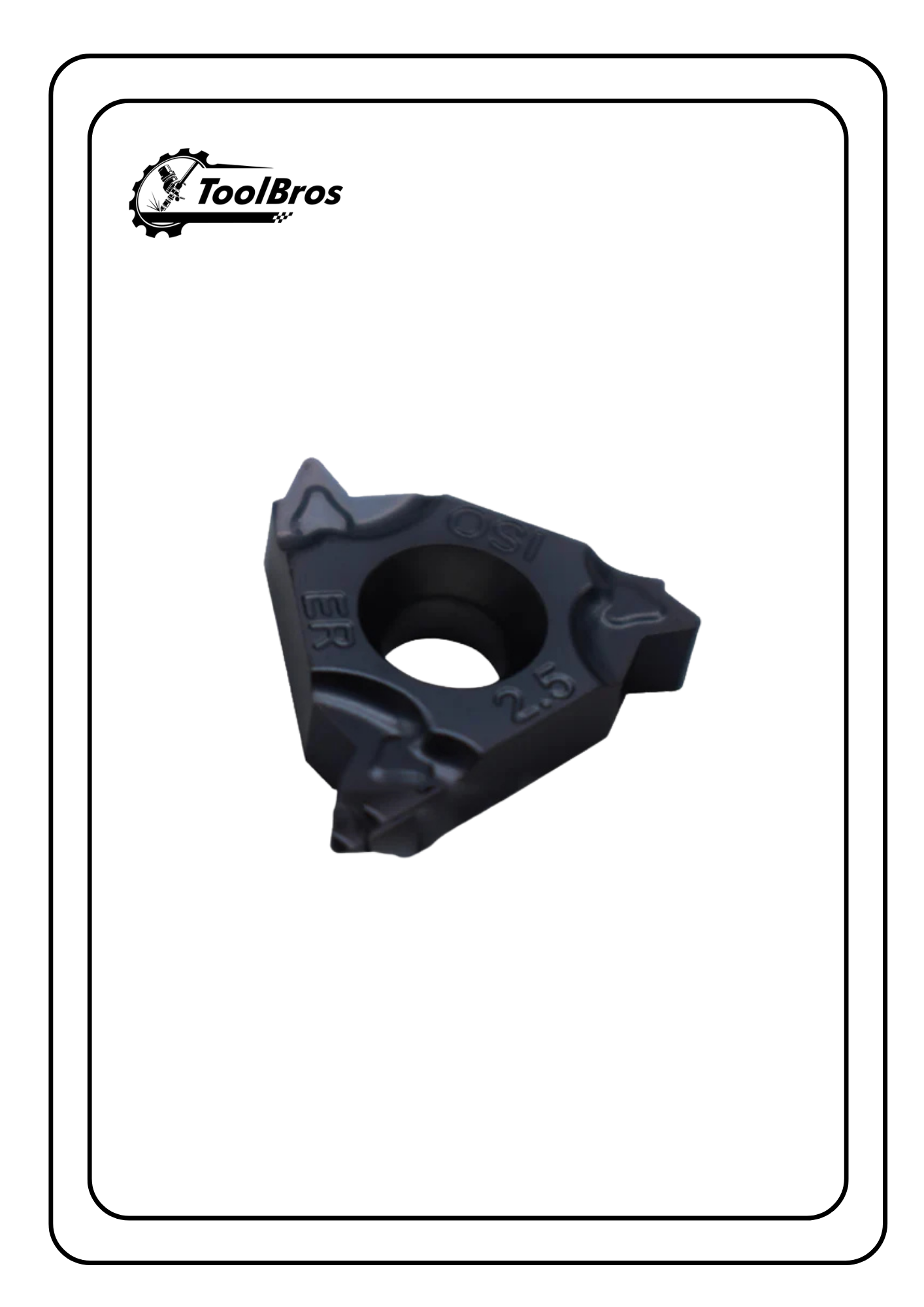 16ER/IR 2.5 ISO External/Internal Threading Insert pack of 10