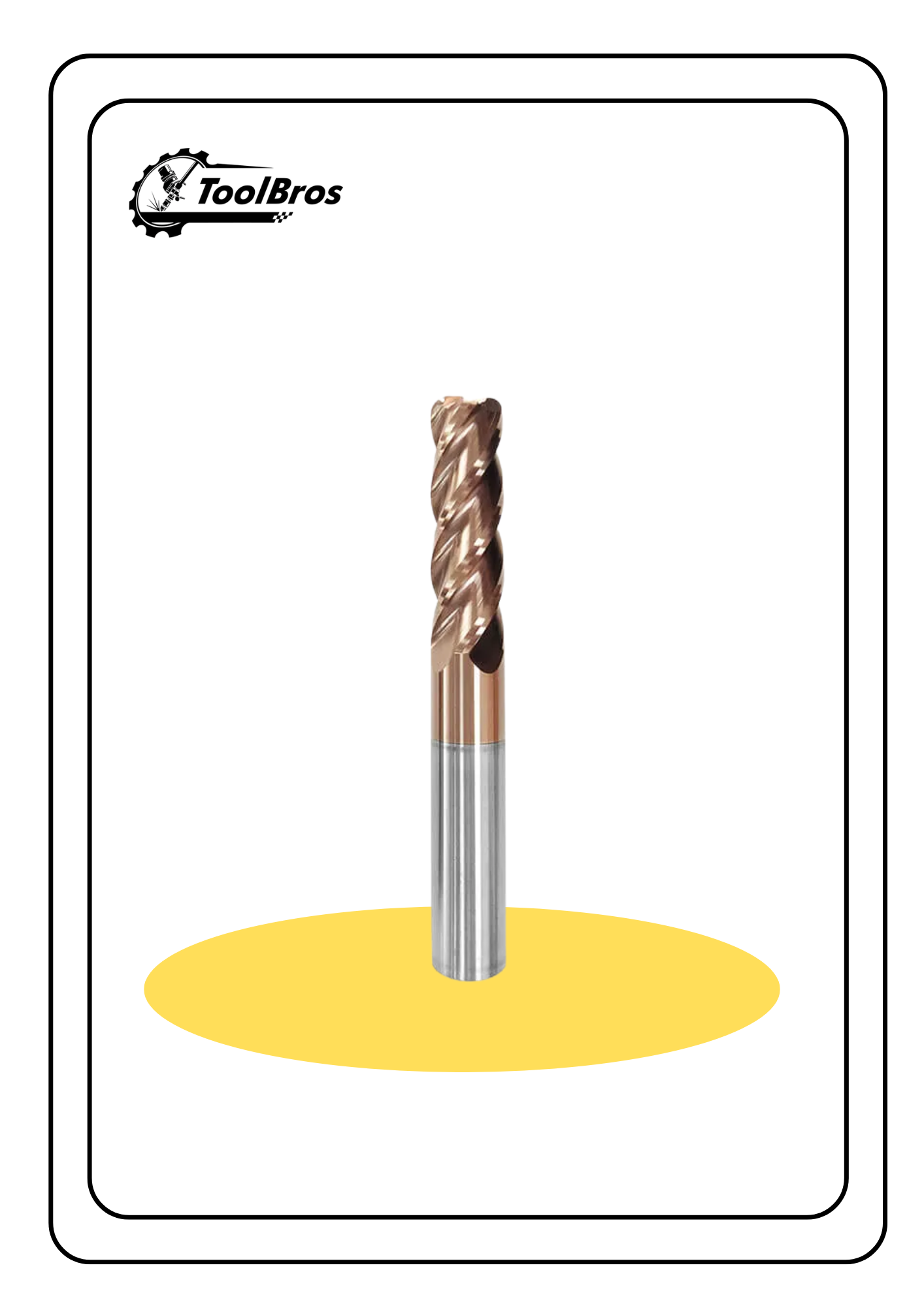 3X50 & 3X4X*50 CORNER RADIUS ENDMILL 4 FLUTE R0.5 & R1