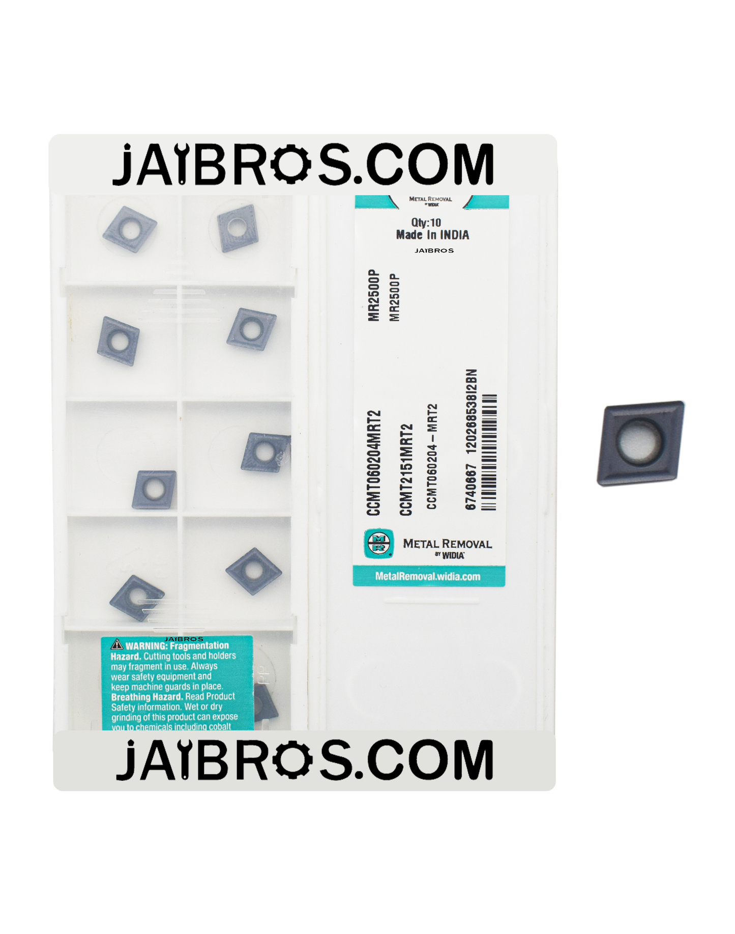 Widia ccmt60204/08 mr2500Pcarbide insert pack of 100