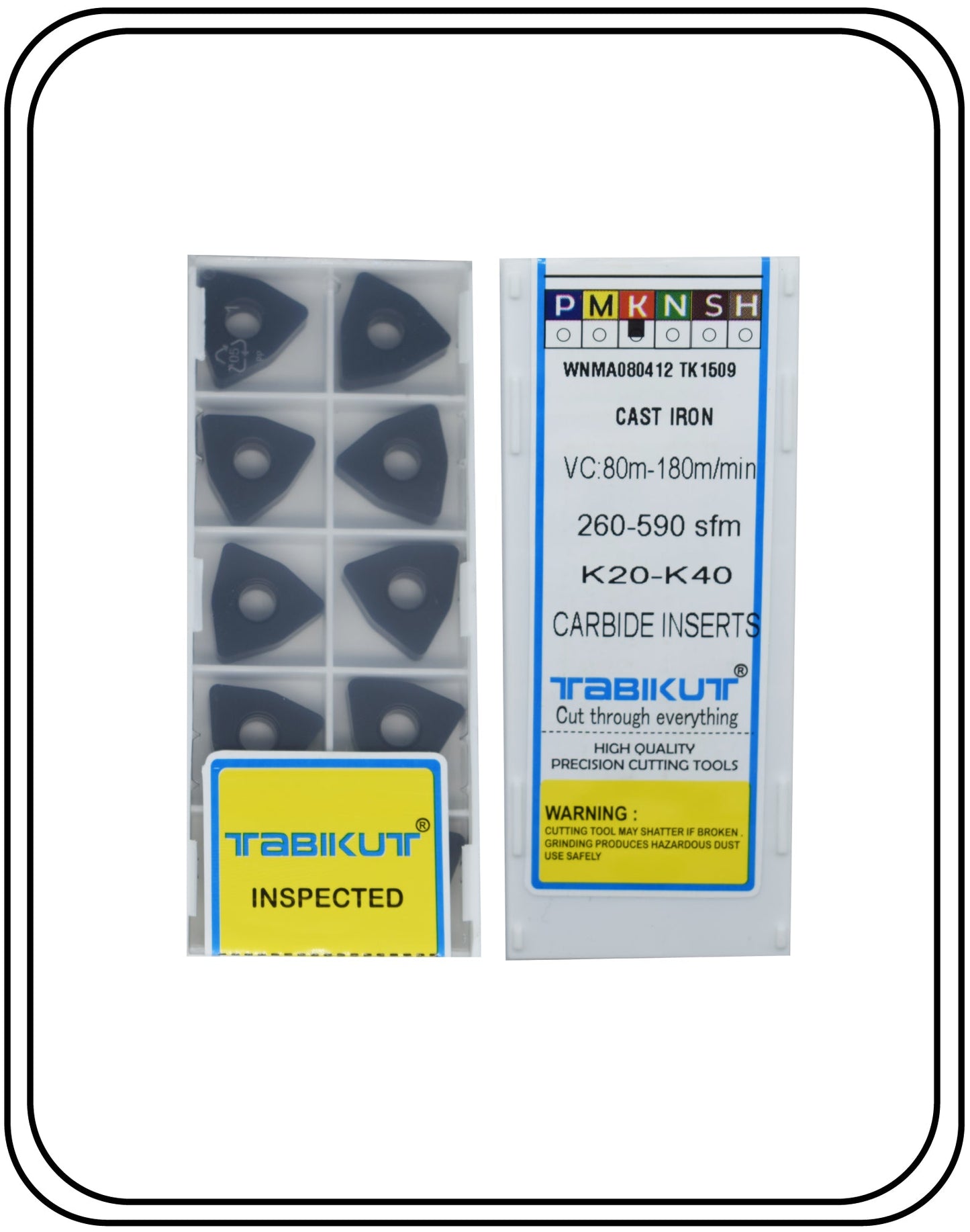 WNMA080412 TK1509 Cast Iron InseRT Pack Of 500