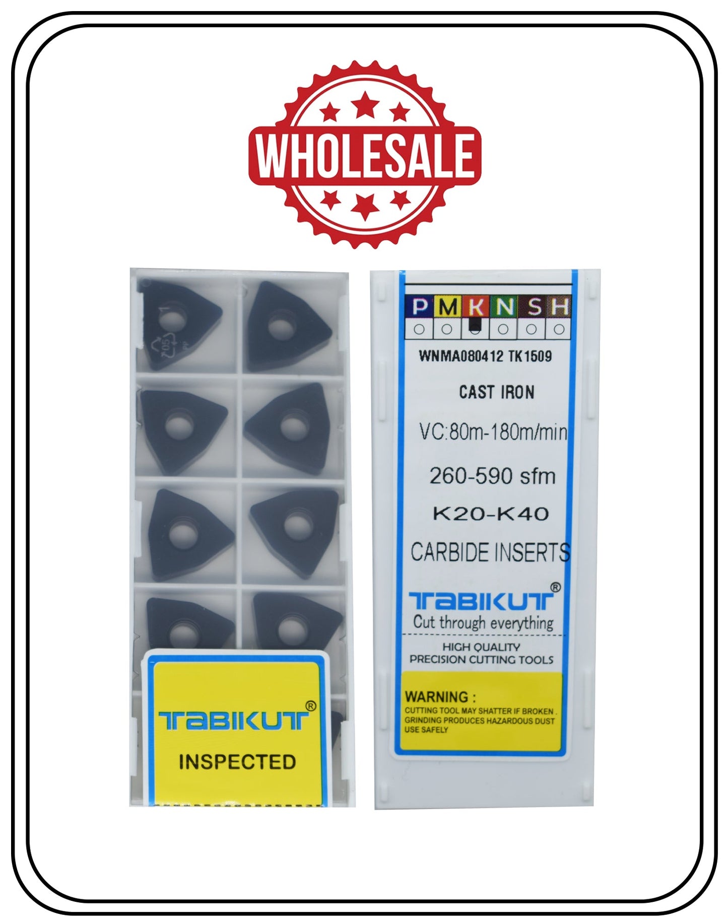 WNMA080412 TK1509 Cast Iron InseRT Pack Of 500
