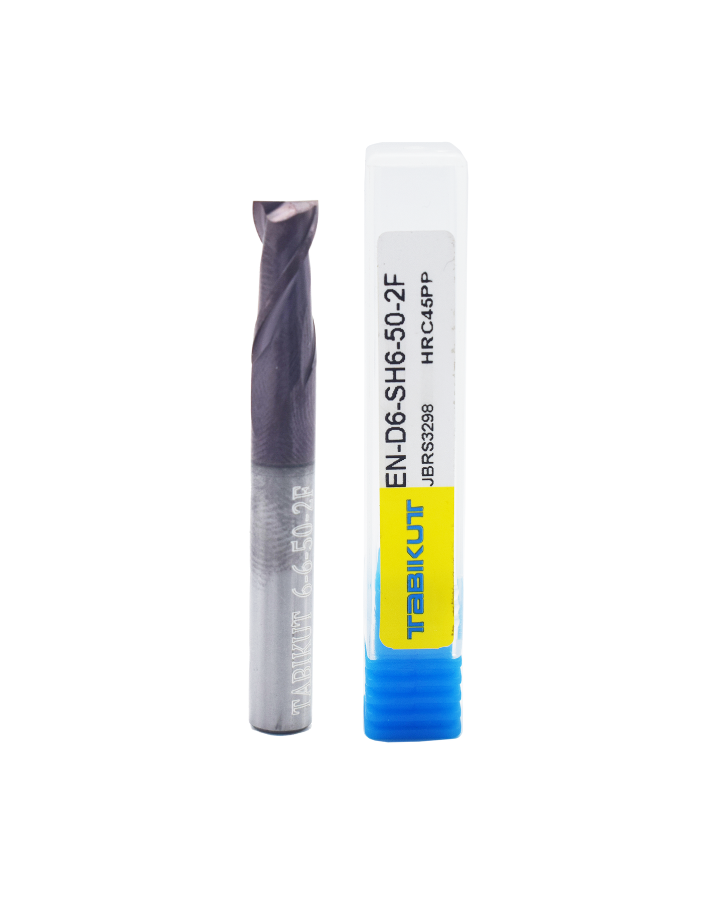 6 mm 2 flute cutter 45/55 hrc pack of 10