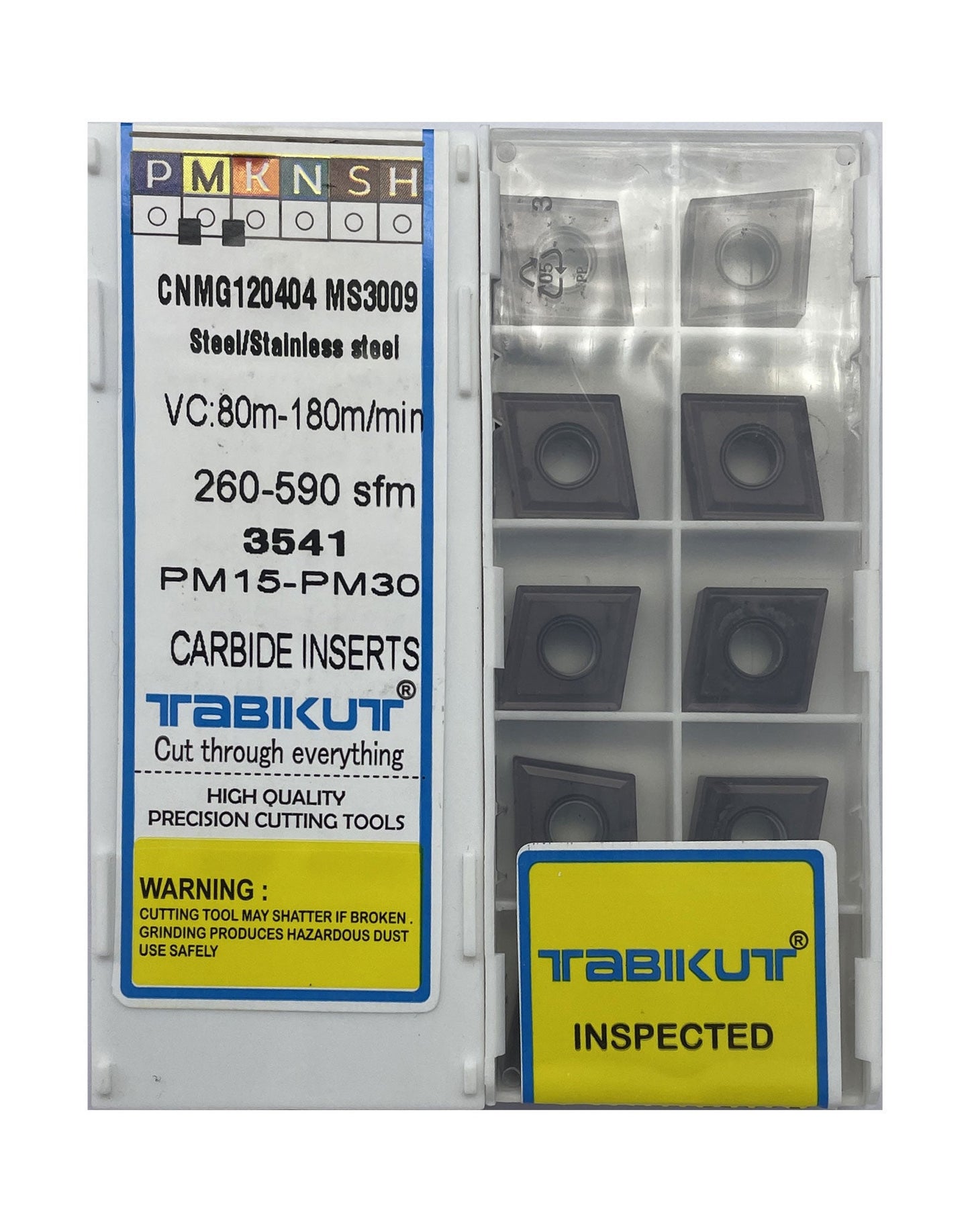 CNMG120404 -0.4 RADIUS Chipbreaker Insert Steel Grade Of Pack Of 10