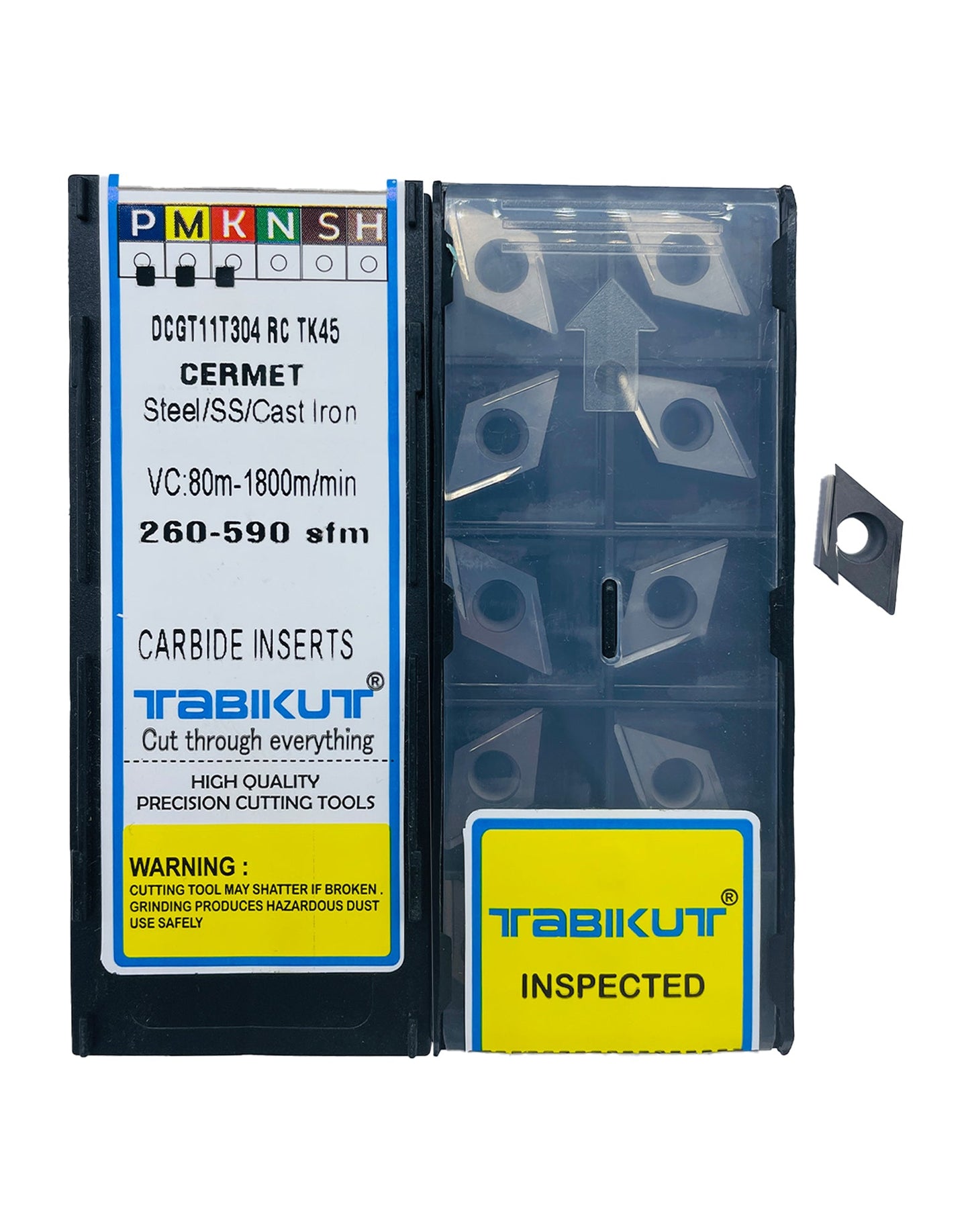 DCGT11T302/04 C PROFILE TB45 Cermet insert pack of 10