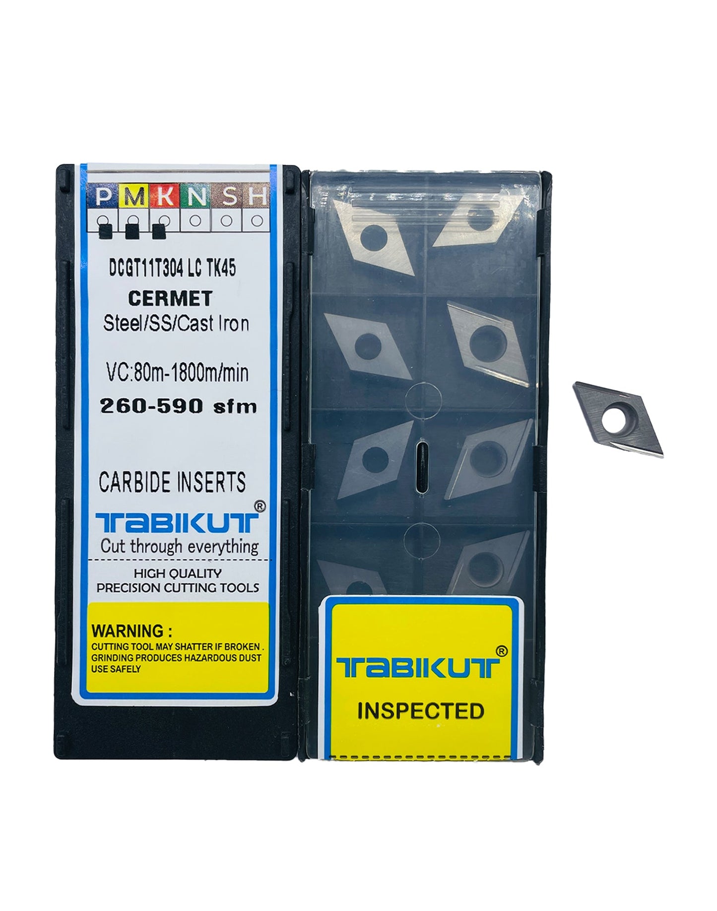DCGT11T302/04 C PROFILE TB45 Cermet insert pack of 10