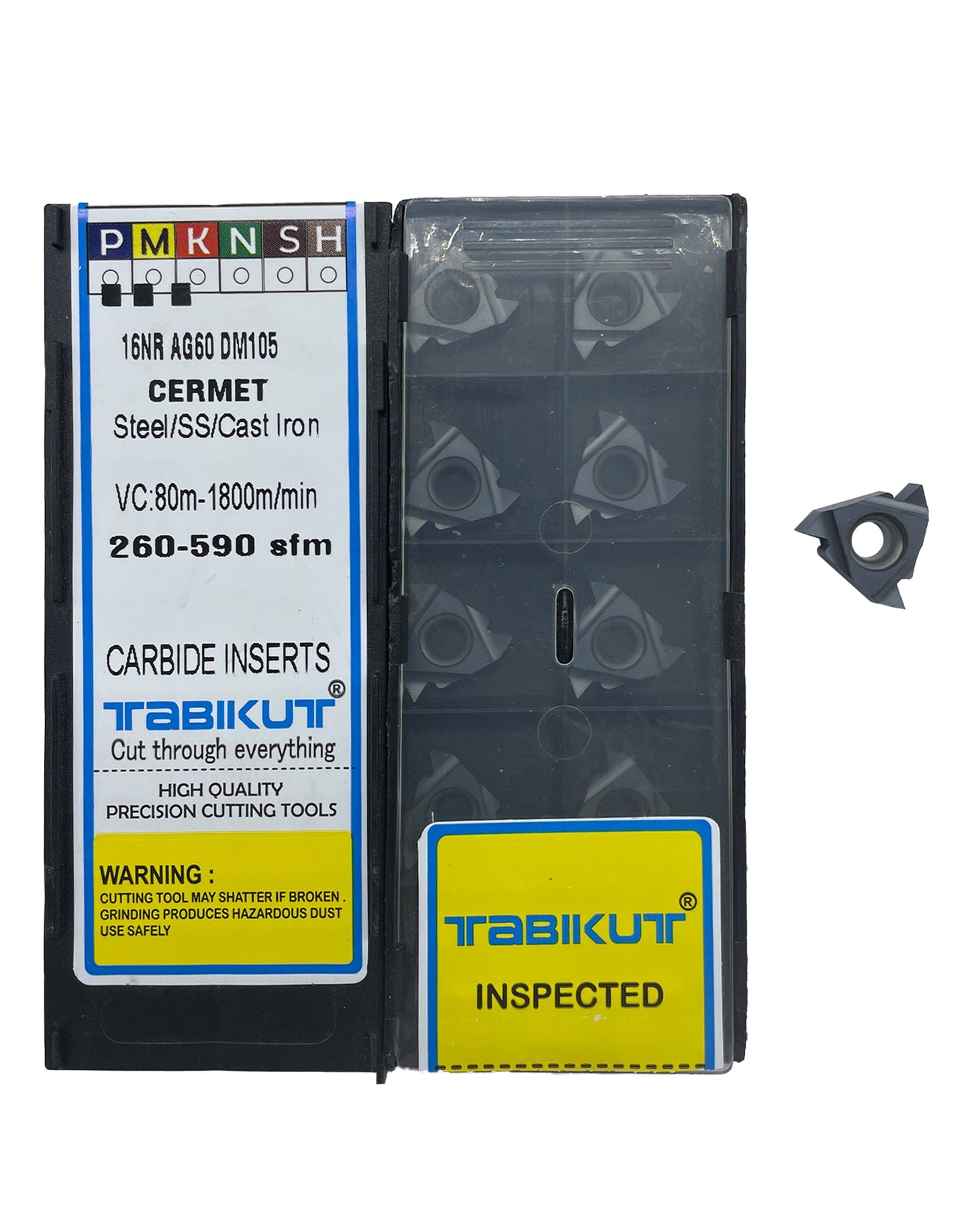 Cermet Threading inserts TB45 Cermet insert pack of 10