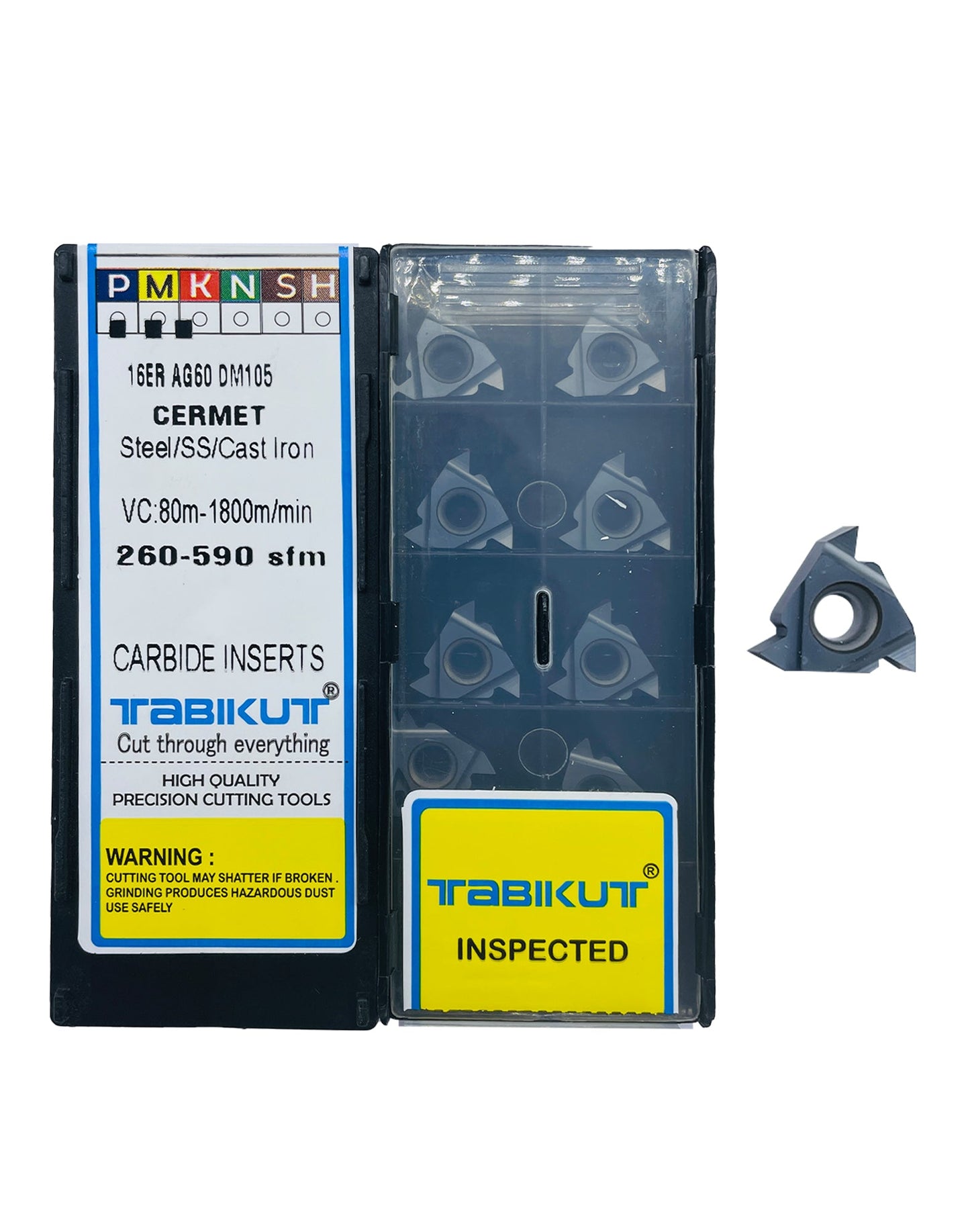 Cermet Threading inserts TB45 Cermet insert pack of 10