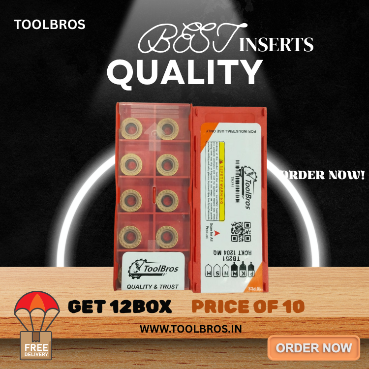 TOOLBROS R6 CARBIDE INSERT RCKT1204 MQ TB251