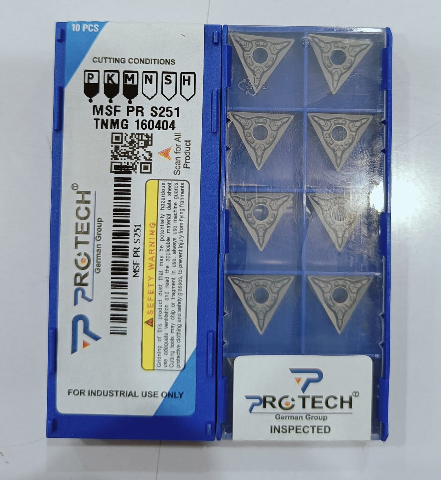 TNMG 160404 /08/12 MSF PR S251 Insert MULTI Grade Of PROTECH Pack Of 10