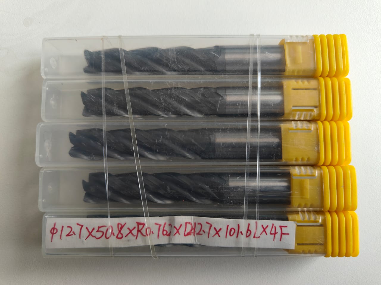 12.7 MM Endmill and ballnose 1/5 inch size 2/4 flutes 63 hrc nano coating