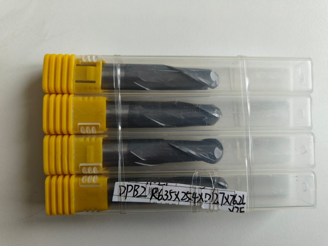 12.7 MM Endmill and ballnose 1/5 inch size 2/4 flutes 63 hrc nano coating