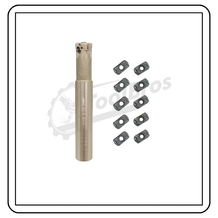 LNMU0303 Cutter 20mm 150 And 200 Long 3 Pocket Suitable To LNMU0303 Inserts From Various Brands