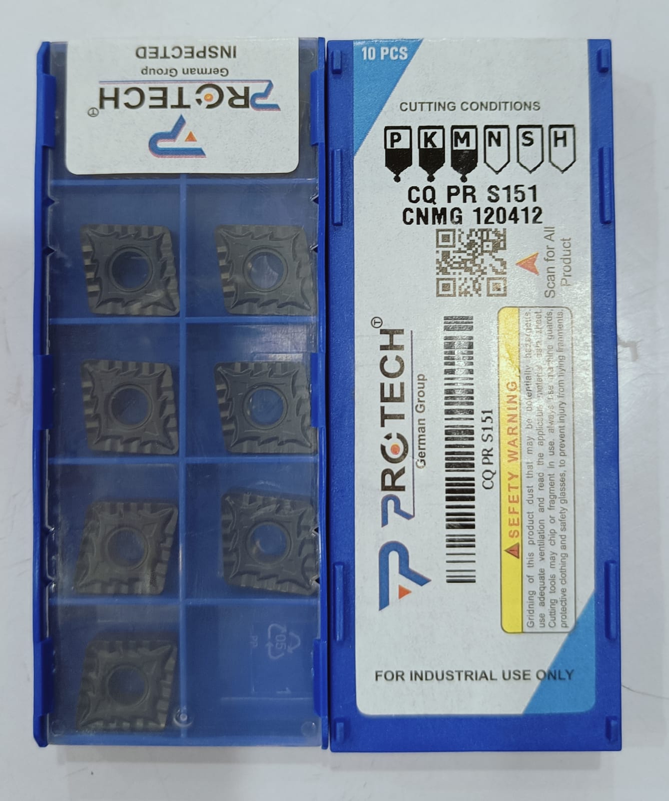 CNMG 120408 04/08/12 CQ PR S251 Insert MULTI Grade Of PROTECH Pack Of 10
