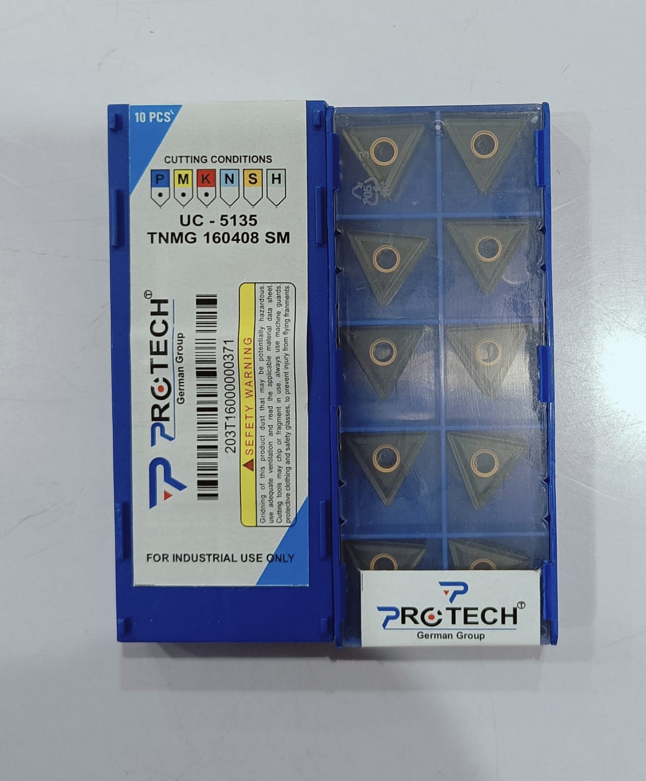 TNMG 160404 /08/12 UC5135 PR S251 Insert CASTING Grade Of PROTECH Pack Of 10