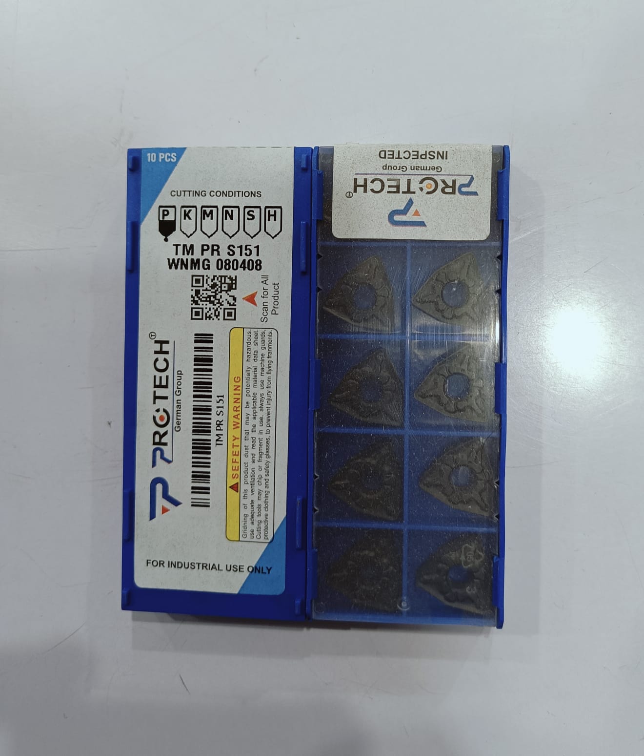 WNMG 080404 /08/12 SM PR S251 Insert STEEL Grade Of PROTECH Pack Of 10