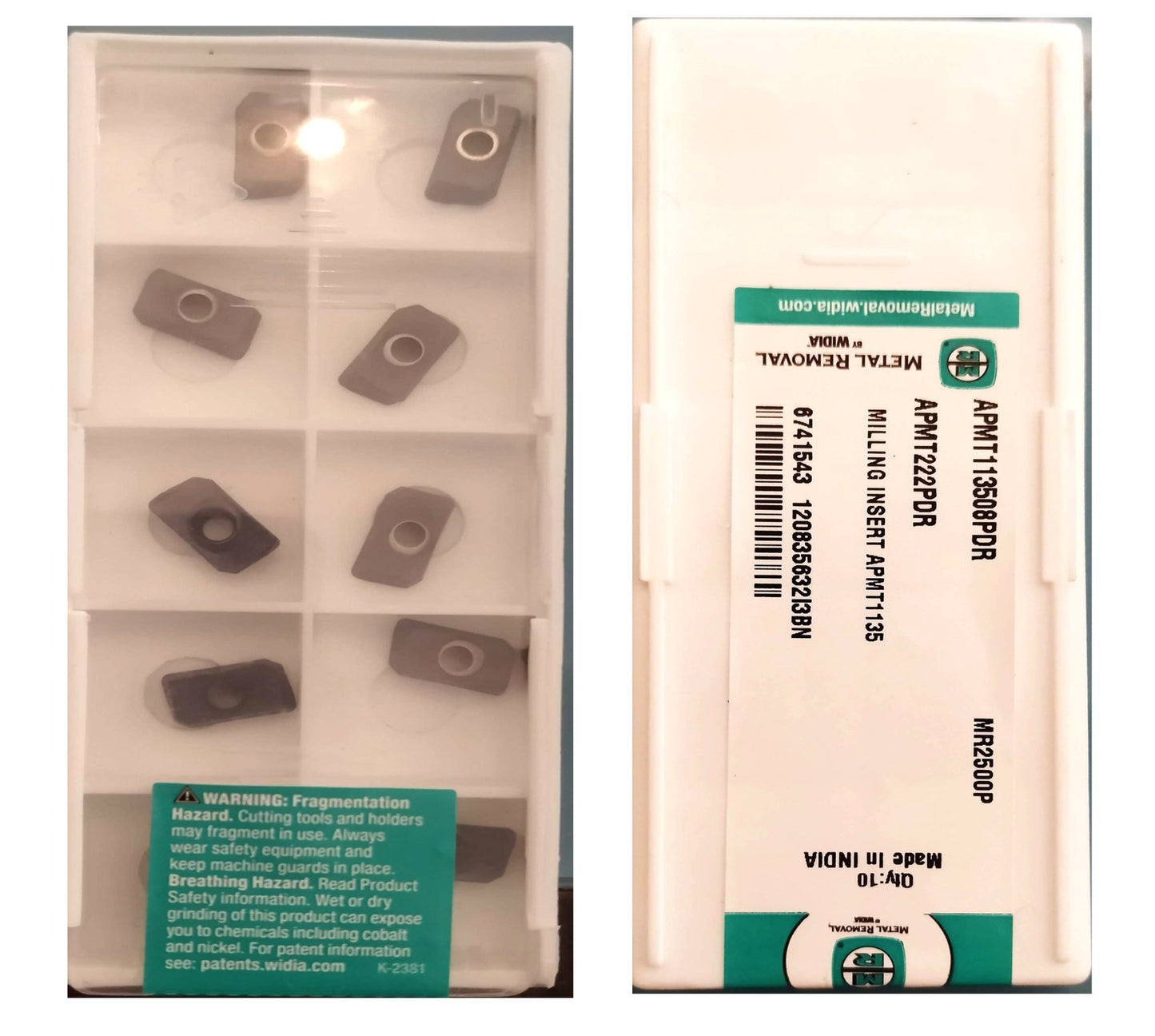 Widia apmt113508PDR MR2500 pack of 100