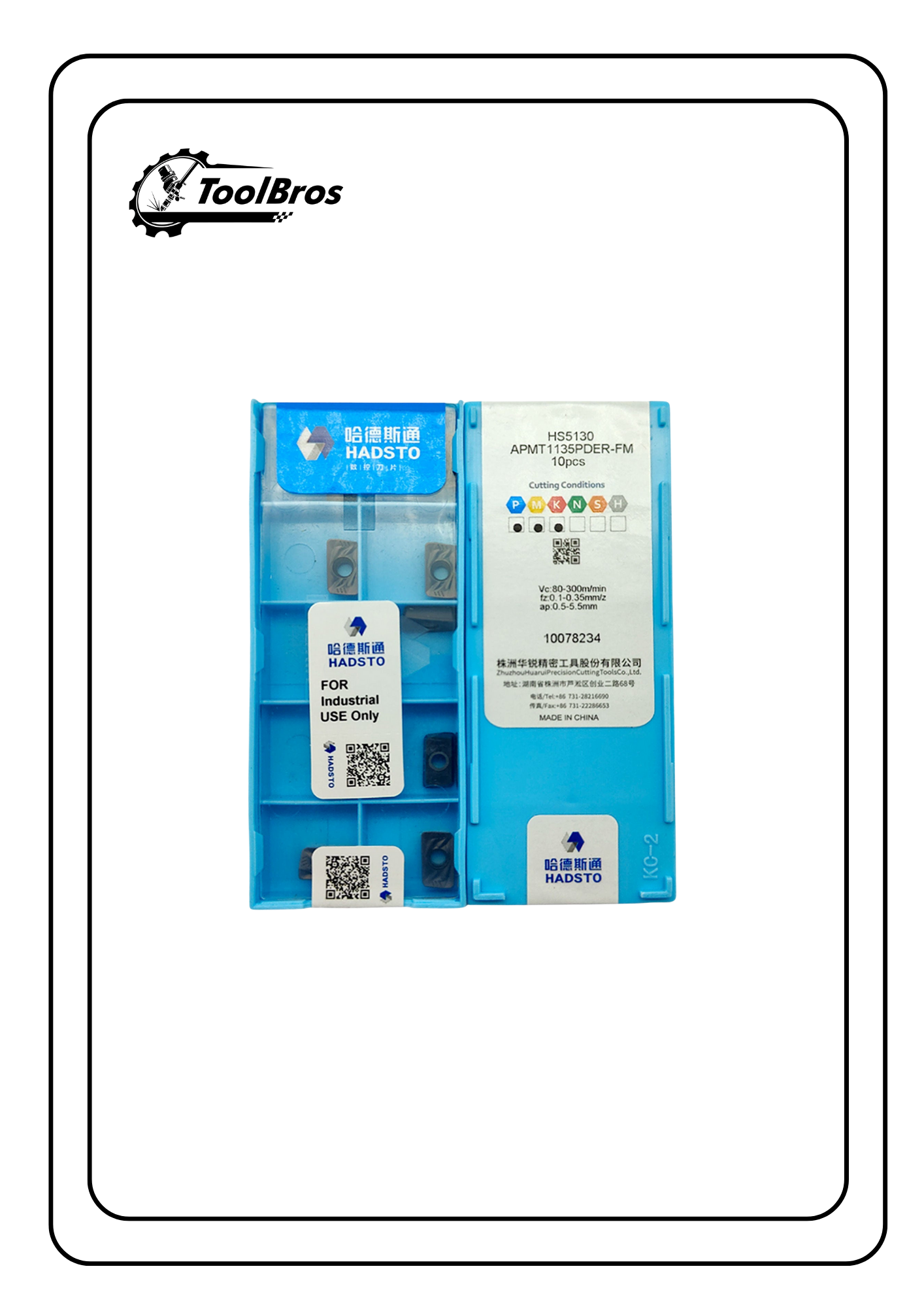 HADSTO Carbide Insert APMT1135 pack of 10