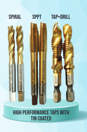 HIGH PERFORMANCE TAPS WITH TIN COATED SPPT M2