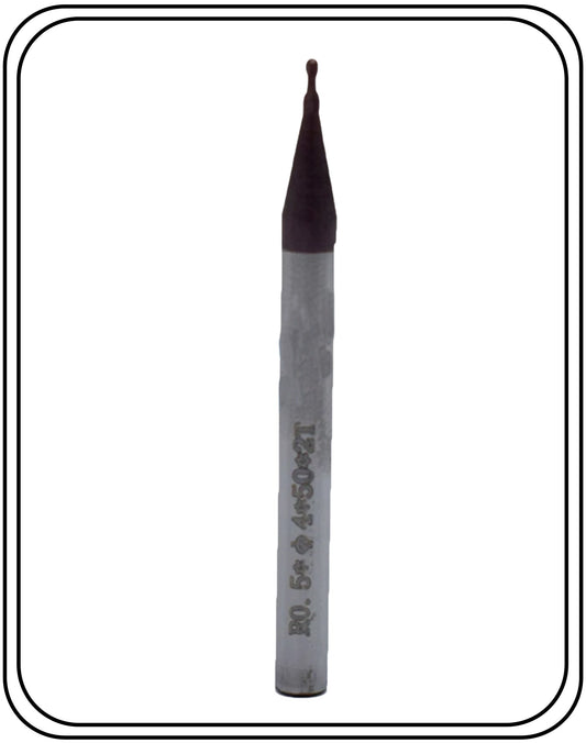 1 Mm Carbide Ballnose 2 flutes 45 Hrc Pack Of 2