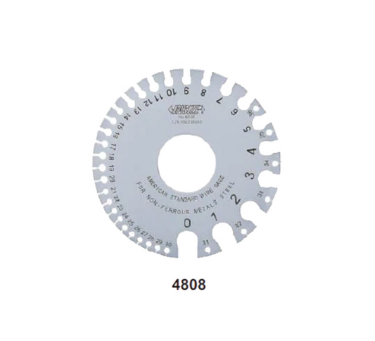 AMERICAN STANDARD WIRE GAUGE 4808 INSIZE MAKE