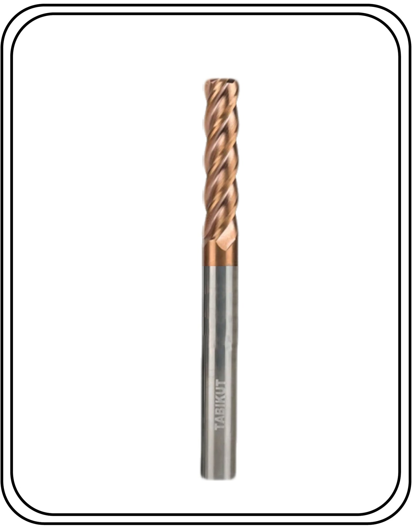 4mm Endmill 55 HRC 4 Flutes 50 LONG pack of 100 nos.