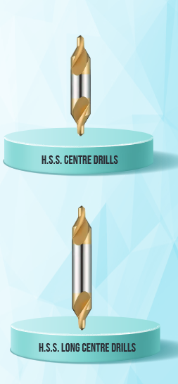 H.S.S CENTRE DRILLS TIN COATED (GOLDEN) 100NN LONG