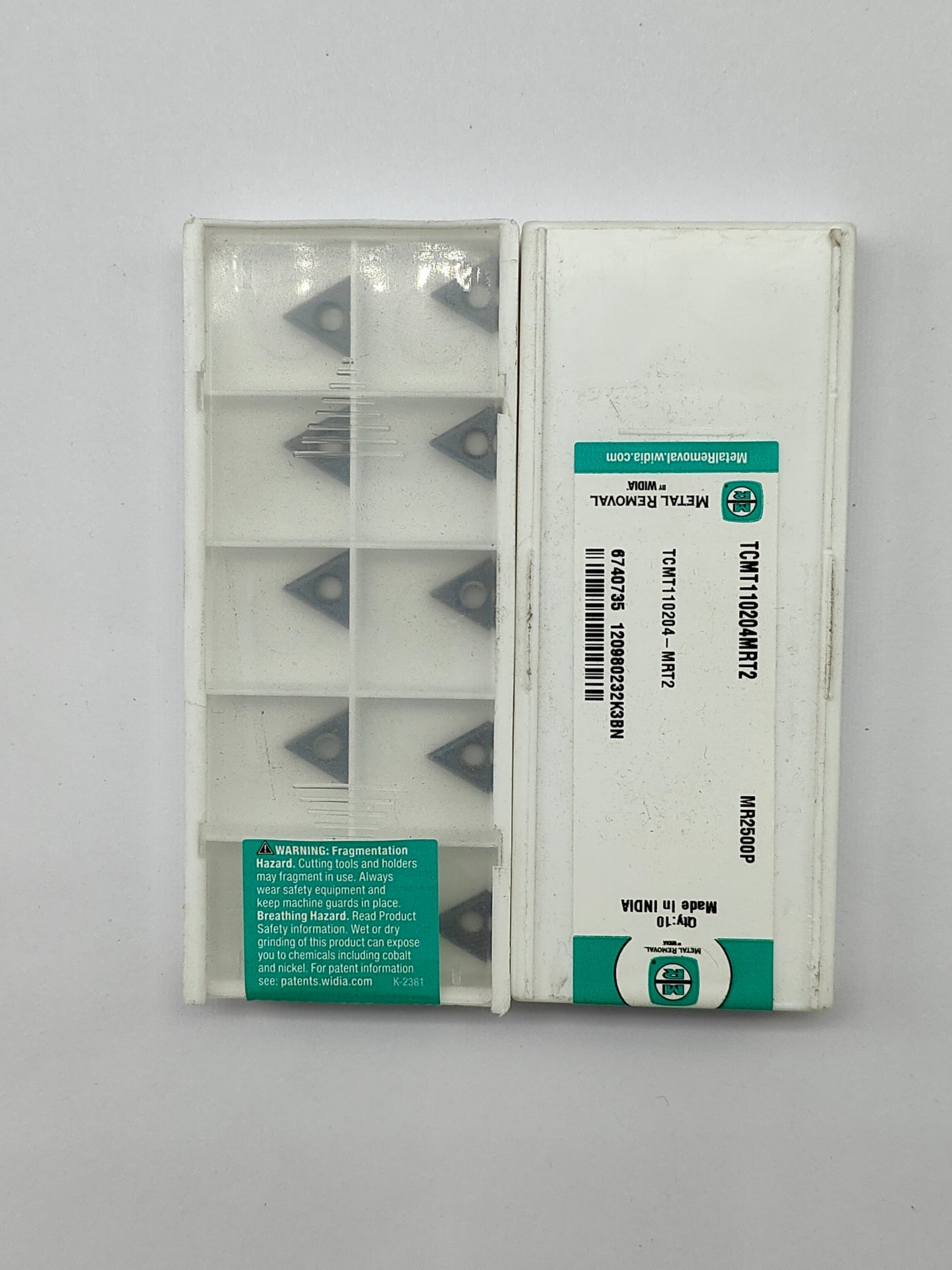Widia TCMT110204 mr2500 grade pack of 10