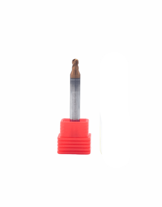 2.5 mm 4 flute Ballnose 55 hrc pack of 1