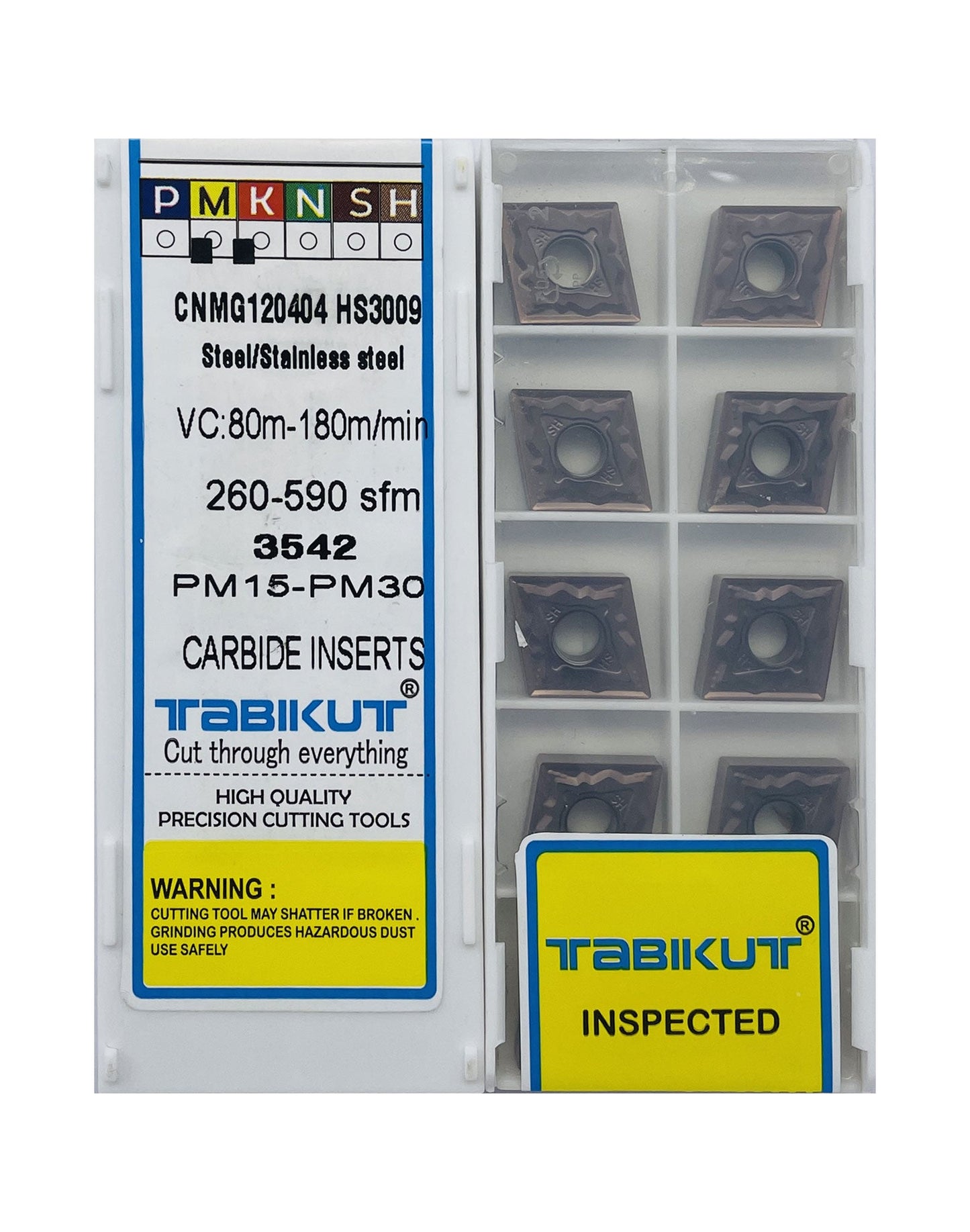 CNMG120404 -0.4 RADIUS Chipbreaker Insert Steel Grade Of Pack Of 10