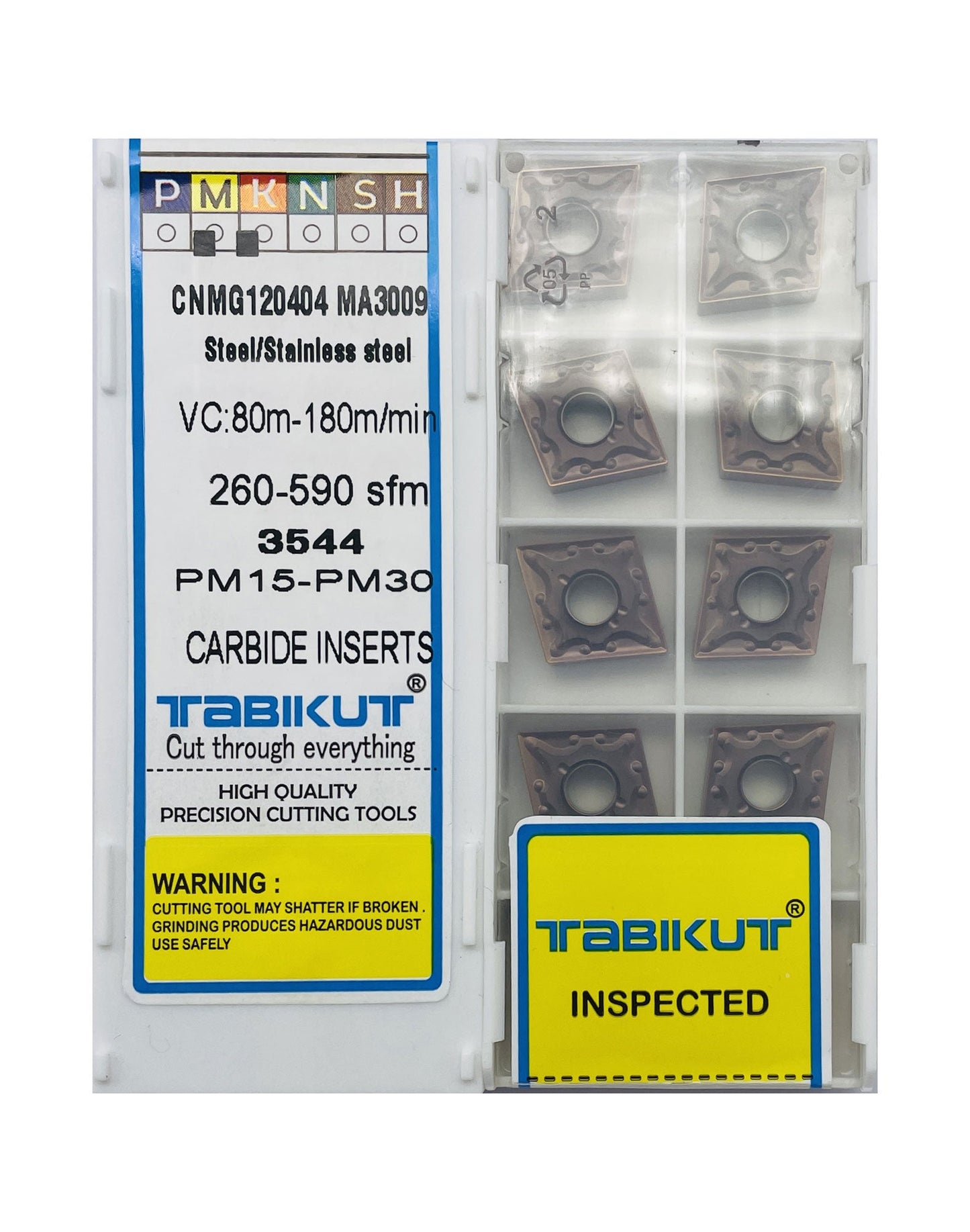 CNMG120404 -0.4 RADIUS Chipbreaker Insert Steel Grade Of Pack Of 10