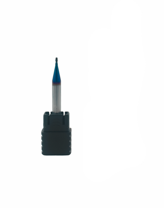 1 mm Carbide ballnose 65 HRC 2 Flutes PACK OF 1