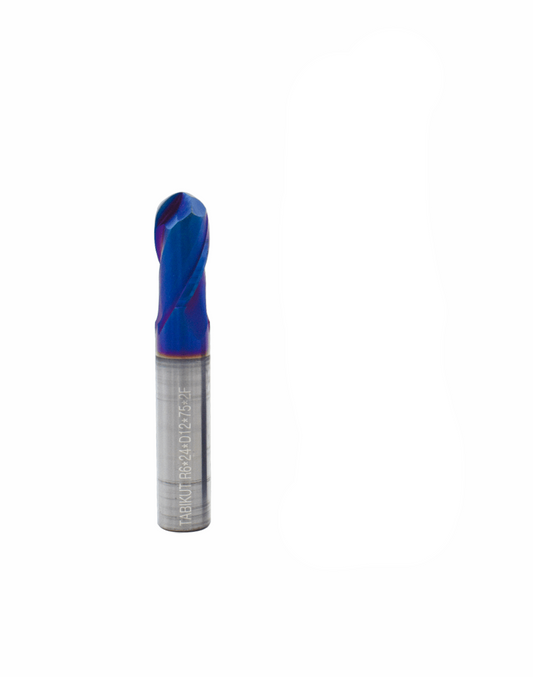 12 mm Carbide ballnose 65 HRC 2 Flutes PACK OF 1