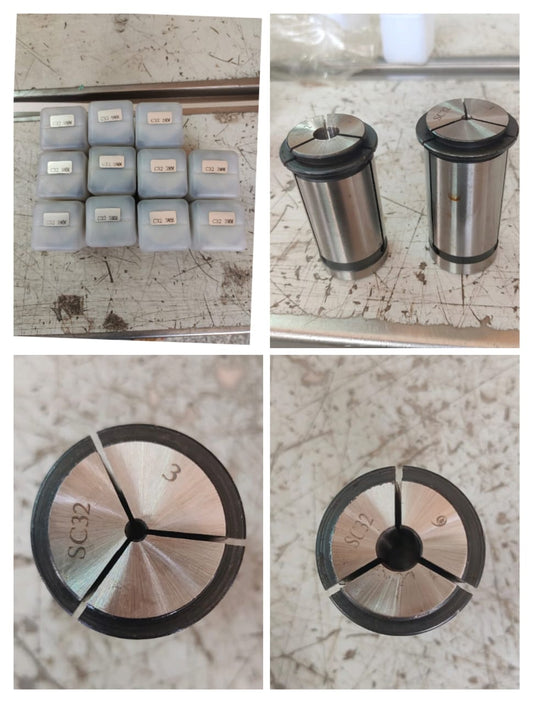 Power chuck collet SC32 dia 3 and 9 pack of 11 pcs
