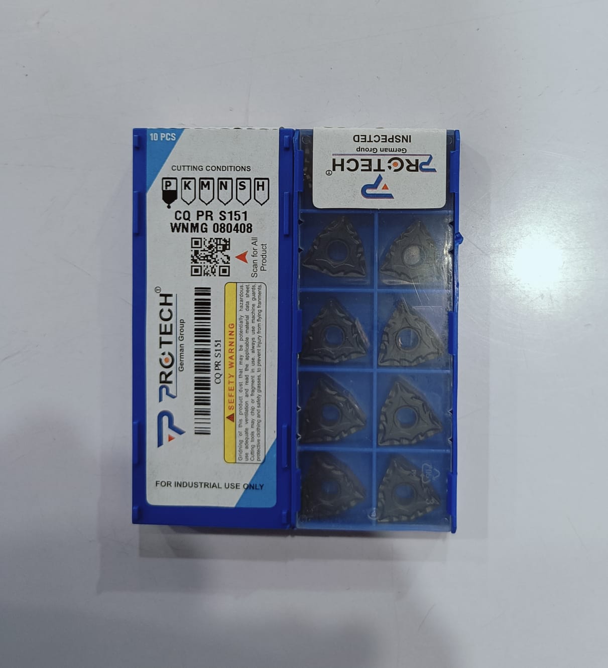 WNMG 080404 /08/12 CQ PR S251 Insert Steel Grade Of PROTECH Pack Of 10