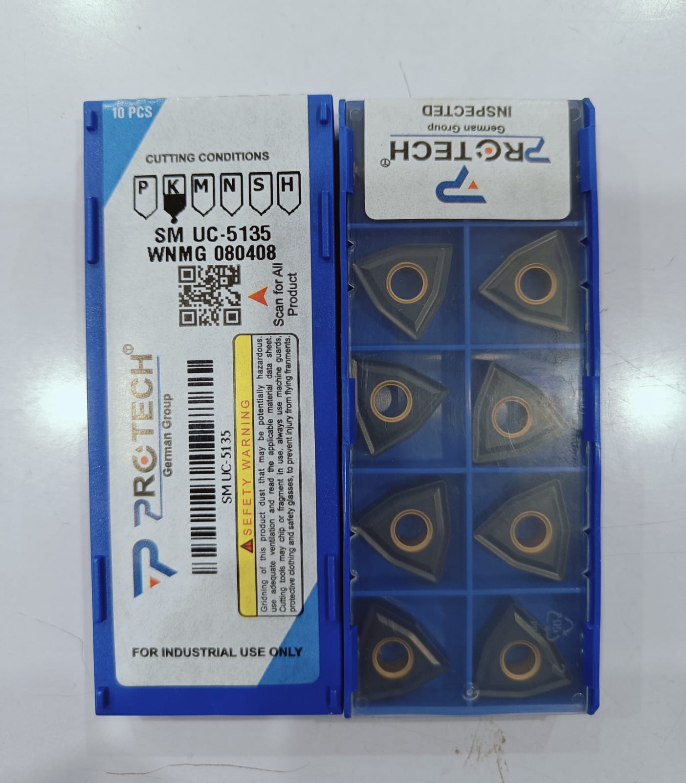 WNMG 080404 /08/12 SM UC -5135 Insert CASTING Grade Of PROTECH Pack Of 10